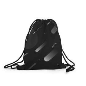 Рюкзак-мешок 3D с принтом Падение комет в космосе в Тюмени, 100% полиэстер | плотность ткани — 200 г/м2, размер — 35 х 45 см; лямки — толстые шнурки, застежка на шнуровке, без карманов и подкладки | 
