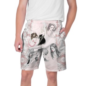 Мужские шорты 3D с принтом 8 марта в Тюмени,  полиэстер 100% | прямой крой, два кармана без застежек по бокам. Мягкая трикотажная резинка на поясе, внутри которой широкие завязки. Длина чуть выше колен | 8 | день | женский | марта | международный