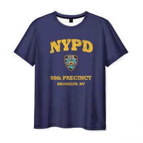 Мужская футболка 3D с принтом Бруклин 9-9 департамент NYPD в Тюмени, 100% полиэфир | прямой крой, круглый вырез горловины, длина до линии бедер | Тематика изображения на принте: 99 | brooklyn 99 | police | бруклин | бруклин 9 9 | девять девять | департамент | джейк | джеффордс | значок | логотип | нью йорк | перальта | сериал | терри | чарльз бойл