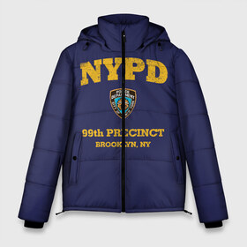 Мужская зимняя куртка 3D с принтом Бруклин 9-9 департамент NYPD в Тюмени, верх — 100% полиэстер; подкладка — 100% полиэстер; утеплитель — 100% полиэстер | длина ниже бедра, свободный силуэт Оверсайз. Есть воротник-стойка, отстегивающийся капюшон и ветрозащитная планка. 

Боковые карманы с листочкой на кнопках и внутренний карман на молнии. | 99 | brooklyn 99 | police | бруклин | бруклин 9 9 | девять девять | департамент | джейк | джеффордс | значок | логотип | нью йорк | перальта | сериал | терри | чарльз бойл