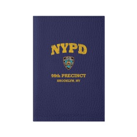 Обложка для паспорта матовая кожа с принтом Бруклин 9-9 департамент NYPD в Тюмени, натуральная матовая кожа | размер 19,3 х 13,7 см; прозрачные пластиковые крепления | 99 | brooklyn 99 | police | бруклин | бруклин 9 9 | девять девять | департамент | джейк | джеффордс | значок | логотип | нью йорк | перальта | сериал | терри | чарльз бойл