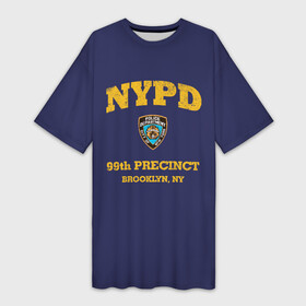 Платье-футболка 3D с принтом Бруклин 9 9 департамент NYPD в Тюмени,  |  | Тематика изображения на принте: 99 | brooklyn 99 | police | бруклин | бруклин 9 9 | девять девять | департамент | джейк | джеффордс | значок | логотип | нью йорк | перальта | сериал | терри | чарльз бойл