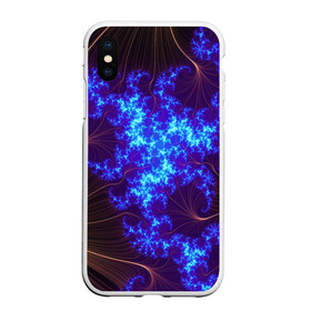 Чехол для iPhone XS Max матовый с принтом FRACTAL STORM в Тюмени, Силикон | Область печати: задняя сторона чехла, без боковых панелей | abstract | abstraction | color | fractal | geometry | paitnt | polygon | polygonal | psy | абстракция | геометрия | краски | неоновые | полигоны | психоделика | фрактал