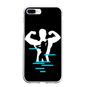 Чехол для iPhone 7Plus/8 Plus матовый с принтом титан в Тюмени, Силикон | Область печати: задняя сторона чехла, без боковых панелей | crossfit | sport | бодибилдинг | зал | мужчина | мускулы | мышцы | сила | спорт | фитнес