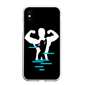 Чехол для iPhone XS Max матовый с принтом титан в Тюмени, Силикон | Область печати: задняя сторона чехла, без боковых панелей | crossfit | sport | бодибилдинг | зал | мужчина | мускулы | мышцы | сила | спорт | фитнес