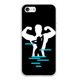 Чехол для iPhone 5/5S матовый с принтом титан в Тюмени, Силикон | Область печати: задняя сторона чехла, без боковых панелей | crossfit | sport | бодибилдинг | зал | мужчина | мускулы | мышцы | сила | спорт | фитнес