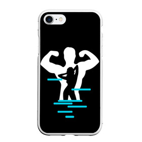 Чехол для iPhone 7/8 матовый с принтом титан в Тюмени, Силикон | Область печати: задняя сторона чехла, без боковых панелей | crossfit | sport | бодибилдинг | зал | мужчина | мускулы | мышцы | сила | спорт | фитнес