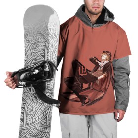 Накидка на куртку 3D с принтом Чуя Накахара в Тюмени, 100% полиэстер |  | Тематика изображения на принте: аниме | бродячие псы | чуя накахара