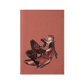 Обложка для паспорта матовая кожа с принтом Чуя Накахара в Тюмени, натуральная матовая кожа | размер 19,3 х 13,7 см; прозрачные пластиковые крепления | Тематика изображения на принте: аниме | бродячие псы | чуя накахара