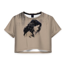 Женская футболка Crop-top 3D с принтом 8 марта в Тюмени, 100% полиэстер | круглая горловина, длина футболки до линии талии, рукава с отворотами | 