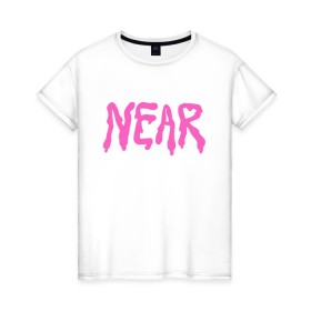 Женская футболка хлопок с принтом ПОШЛАЯ МОЛЛИ в Тюмени, 100% хлопок | прямой крой, круглый вырез горловины, длина до линии бедер, слегка спущенное плечо | 