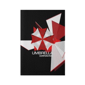 Обложка для паспорта матовая кожа с принтом UMBRELLA CORP. в Тюмени, натуральная матовая кожа | размер 19,3 х 13,7 см; прозрачные пластиковые крепления | biohazard | biohazard 7 | crocodile | fang | game | hand | monster | new umbrella | resident evil | resident evil 7 | umbrella | umbrella corp | umbrella corporation | zombie | обител