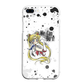 Чехол для iPhone 7Plus/8 Plus матовый с принтом Sailor Moon We can do it! в Тюмени, Силикон | Область печати: задняя сторона чехла, без боковых панелей | ami | girl | mizuno | moon | sailor | tsukino | usagi | ами | банни | волшебница | девушка | малышка | махо сёдзё | мидзуно | минако | мун | рэй | сейлор | усаги | хино | цукино | чибиуса