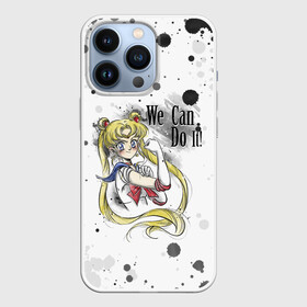 Чехол для iPhone 13 Pro с принтом Sailor Moon. We can do it в Тюмени,  |  | Тематика изображения на принте: ami | girl | mizuno | moon | sailor | tsukino | usagi | ами | банни | волшебница | девушка | малышка | махо сёдзё | мидзуно | минако | мун | рэй | сейлор | усаги | хино | цукино | чибиуса