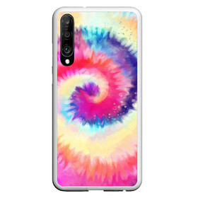 Чехол для Honor P30 с принтом Tie Dye vortex в Тюмени, Силикон | Область печати: задняя сторона чехла, без боковых панелей | art | hype | maelstrom | swirl | tie dye | trend | vortex | акварель | акрил | арт | буйство | вихрь | дизайн | завихрение | краски | красок | тай дай | торнадо | тренд | трендовая | хайповая