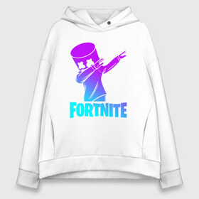 Женское худи Oversize хлопок с принтом FORTNITE X MARSHMELLO в Тюмени, френч-терри — 70% хлопок, 30% полиэстер. Мягкий теплый начес внутри —100% хлопок | боковые карманы, эластичные манжеты и нижняя кромка, капюшон на магнитной кнопке | fortnite | fortnite 2 | fortnite x | marshmello | ninja | ninja hyper streamer | ninja streamer | streamer | tyler blevins | маршмелло | ниндзя | фортнайт | фортнайт 2 | фортнайт глава 2