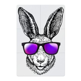 Магнитный плакат 2Х3 с принтом Клевый заяц в Тюмени, Полимерный материал с магнитным слоем | 6 деталей размером 9*9 см | заяц | заяц в очках | крутой | кул | солнечные очки