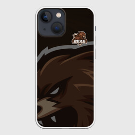 Чехол для iPhone 13 mini с принтом Форма Bear в Тюмени,  |  | designзверь | logo | mascot | баскетбол | герои | животное | звери | киберспорт | медведь | охота | свирепый | спортивная | стиль | талисман | фитнес | форма | футбол | хищник | яркие