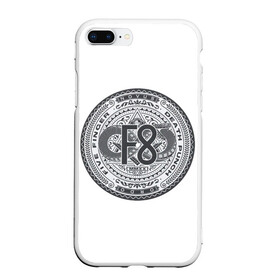 Чехол для iPhone 7Plus/8 Plus матовый с принтом FFDP F8 в Тюмени, Силикон | Область печати: задняя сторона чехла, без боковых панелей | death | finger | five | logo | ouroboros | punch | rock | snake | змея | лого | рок | уроборос