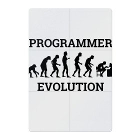 Магнитный плакат 2Х3 с принтом Эволюция программиста в Тюмени, Полимерный материал с магнитным слоем | 6 деталей размером 9*9 см | c++ | code | computer | java | джава | кодеру | компьютерщику | программа | программисту | хакеру