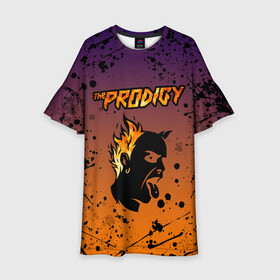 Детское платье 3D с принтом THE PRODIGY | ПРОДИДЖИ (Z) в Тюмени, 100% полиэстер | прямой силуэт, чуть расширенный к низу. Круглая горловина, на рукавах — воланы | Тематика изображения на принте: keith charles flint | prodigy | the prodigy | альтернативный дэнс | бигбит | брейкбит | кит флинт | лиам хоулетт | максим реалити | техно | электроник рок | электропанк