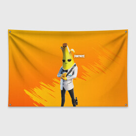 Флаг-баннер с принтом Agent Peely Агент Пили в Тюмени, 100% полиэстер | размер 67 х 109 см, плотность ткани — 95 г/м2; по краям флага есть четыре люверса для крепления | 2 глава | 2 сезон | banana | fortnite | ghost | loading screen | peely | top secret | агент | банан | банановый | пили | призрак | секретный | совершенно секретно | тень | фортнайт