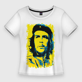 Женская футболка 3D Slim с принтом Че Гевара в Тюмени,  |  | ernesto guevara | голова | известный | куба | личность | популярный | революционер | революция | че | че гевара | человек | эрнесто