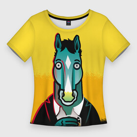 Женская футболка 3D Slim с принтом BoJack Horseman в Тюмени,  |  | bojack horseman | конь боджек