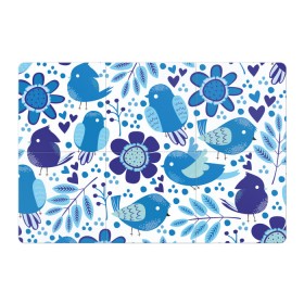 Магнитный плакат 3Х2 с принтом Воробушки в Тюмени, Полимерный материал с магнитным слоем | 6 деталей размером 9*9 см | bird | forest | russia | winter | воробей | гжель | голубь | зима | лес | настроение | птица | птицы | россия | синий | синичка | хобби | хохлома | цвет | цветы