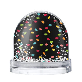 Снежный шар с принтом Мармеладные мишки в Тюмени, Пластик | Изображение внутри шара печатается на глянцевой фотобумаге с двух сторон | десерт | красный | мармелад | мишка | сахар | сладкий | черный