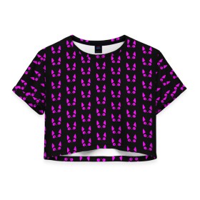 Женская футболка Crop-top 3D с принтом 8 марта в Тюмени, 100% полиэстер | круглая горловина, длина футболки до линии талии, рукава с отворотами | 8 | день | женский | коллаж | котики | марта | международный