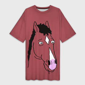Платье-футболка 3D с принтом BoJack Horseman в Тюмени,  |  | bojack horseman | конь боджек