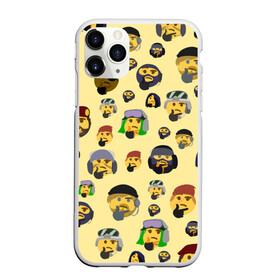 Чехол для iPhone 11 Pro матовый с принтом Thinking emoji skins в Тюмени, Силикон |  | Тематика изображения на принте: battlefield текстуры | doodling | emoji | pattern | skins | textures | thinking | tiles | военные | дудлинг | думающий | коллаж | паттерны | скины | смайлик | солдаты | тайлы | фон | эмоджи