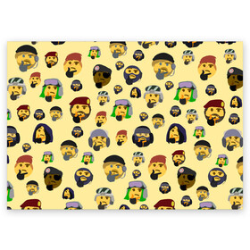 Поздравительная открытка с принтом Thinking emoji skins в Тюмени, 100% бумага | плотность бумаги 280 г/м2, матовая, на обратной стороне линовка и место для марки
 | battlefield текстуры | doodling | emoji | pattern | skins | textures | thinking | tiles | военные | дудлинг | думающий | коллаж | паттерны | скины | смайлик | солдаты | тайлы | фон | эмоджи