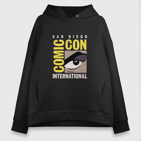 Женское худи Oversize хлопок с принтом Comic Con в Тюмени, френч-терри — 70% хлопок, 30% полиэстер. Мягкий теплый начес внутри —100% хлопок | боковые карманы, эластичные манжеты и нижняя кромка, капюшон на магнитной кнопке | comic con | san diego | калифорния | комик кон | комикс | лето | пальмы | пляж | поп культура | сан диего | фантастика | фестиваль