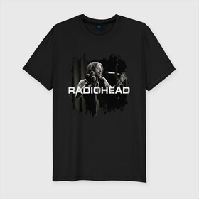 Мужская футболка хлопок Slim с принтом Radiohead в Тюмени, 92% хлопок, 8% лайкра | приталенный силуэт, круглый вырез ворота, длина до линии бедра, короткий рукав | radiohead | thomas edward yorke | альтернативный рок | арт рок | джонни гринвуд | инди рок | колин гринвуд | том йорк | фил селуэй | эд о’брайен | экспериментальный рок | электронная музыка