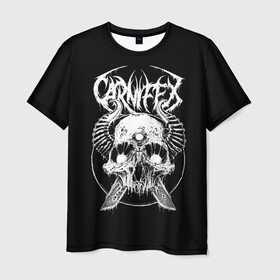 Мужская футболка 3D с принтом Carnifex в Тюмени, 100% полиэфир | прямой крой, круглый вырез горловины, длина до линии бедер | behemoth | black | blackmetal | burzum | carnifex | punk | rock | suicide silence