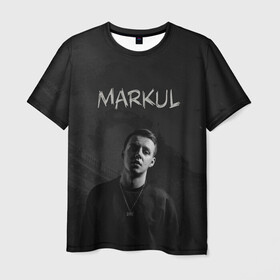 Мужская футболка 3D с принтом MARKUL в Тюмени, 100% полиэфир | прямой крой, круглый вырез горловины, длина до линии бедер | depression | gang | great | green | markul | park | маркул