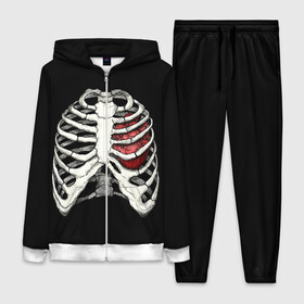 Женский костюм 3D с принтом My Heart в Тюмени,  |  | bone | bones | chest | heart | hearts | love | organ | organs | ribs | skeleton | x ray | грудная клетка | кости | кость | орган | органы | ребра | рентген | сердца | сердце | скелет