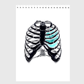 Скетчбук с принтом X-Ray в Тюмени, 100% бумага
 | 48 листов, плотность листов — 100 г/м2, плотность картонной обложки — 250 г/м2. Листы скреплены сверху удобной пружинной спиралью | bone | bones | chest | heart | hearts | love | organ | organs | ribs | skeleton | x ray | грудная клетка | кости | кость | орган | органы | ребра | рентген | сердца | сердце | скелет