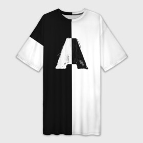 Платье-футболка 3D с принтом Armin van buuren balance в Тюмени,  |  | balance armada a state of trance | надпись | символы | сообщение | текст | фраза