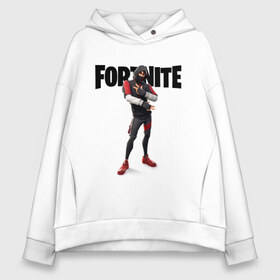 Женское худи Oversize хлопок с принтом FORTNITE IKONIK в Тюмени, френч-терри — 70% хлопок, 30% полиэстер. Мягкий теплый начес внутри —100% хлопок | боковые карманы, эластичные манжеты и нижняя кромка, капюшон на магнитной кнопке | fortnite | fortnite 2 | fortnite x | ikonik | marshmello | ninja | ninja streamer | иконик | маршмелло | ниндзя | фортнайт | фортнайт 2 | фортнайт глава 2