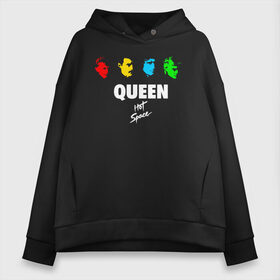 Женское худи Oversize хлопок с принтом Queen в Тюмени, френч-терри — 70% хлопок, 30% полиэстер. Мягкий теплый начес внутри —100% хлопок | боковые карманы, эластичные манжеты и нижняя кромка, капюшон на магнитной кнопке | freddie mercury | paul | queen | quen | богемская рапсодия | брайан мэй | глэм | группа | джон дикон | квин | королева | куин | меркури | меркьюри | музыкант | мэркури | певец | песня | поп | роджер тейлор | рок