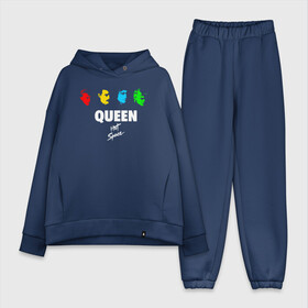 Женский костюм хлопок Oversize с принтом Queen в Тюмени,  |  | freddie mercury | paul | queen | quen | богемская рапсодия | брайан мэй | глэм | группа | джон дикон | квин | королева | куин | меркури | меркьюри | музыкант | мэркури | певец | песня | поп | роджер тейлор | рок