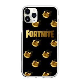 Чехол для iPhone 11 Pro Max матовый с принтом Fortnite gold в Тюмени, Силикон |  | cybersport | esport | fortnite | game | logo | игра | киберспорт | фортнайт