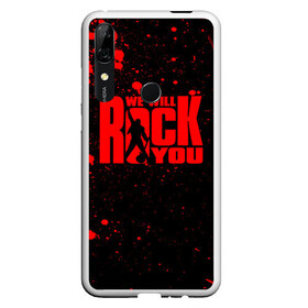 Чехол для Honor P Smart Z с принтом Queen - We Will Rock You в Тюмени, Силикон | Область печати: задняя сторона чехла, без боковых панелей | freddie mercury | paul | queen | quen | богемская рапсодия | брайан мэй | глэм | группа | джон дикон | квин | королева | куин | меркури | меркьюри | музыкант | мэркури | певец | песня | поп | роджер тейлор | рок