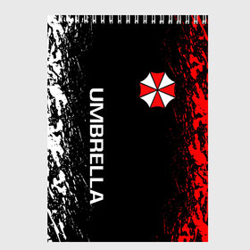Скетчбук с принтом RESIDENT EVIL UMBRELLA в Тюмени, 100% бумага
 | 48 листов, плотность листов — 100 г/м2, плотность картонной обложки — 250 г/м2. Листы скреплены сверху удобной пружинной спиралью | ada wong | biohazard | leon | nemesis | project resistance | raccoon city | re | re3 | resident evil | resident evil 3 | rpd | stars | umbrella | ада вонг | амбрелла | немезис | ужасы