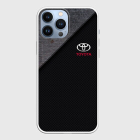 Чехол для iPhone 13 Pro Max с принтом TOYOTA CARBON | ТОЁТА КАРБОН в Тюмени,  |  | Тематика изображения на принте: 2020 | alphard | auto | camry | corolla | highlander | hilux | land cruiser 200 | prado | rav4 | sport | supra | toyota | tundra | авто | автомобиль | автомобильные | альфард | бренд | камри | марка | машины | спорт | тойота