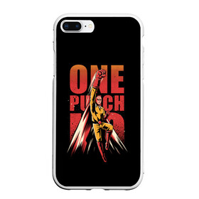 Чехол для iPhone 7Plus/8 Plus матовый с принтом ONE-PUNCH MAN в Тюмени, Силикон | Область печати: задняя сторона чехла, без боковых панелей | one punch man | onepunchman | oppai | saitama | ван панч мен | ванпанчмен | макото миядзаки | сайтама | человек один удар