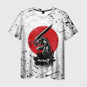 Мужская футболка 3D с принтом BERSERK в Тюмени, 100% полиэфир | прямой крой, круглый вырез горловины, длина до линии бедер | anime | anime berserk | berserk | knight | manga | аниме | аниме берсерк | берсерк | манга | рыцарь